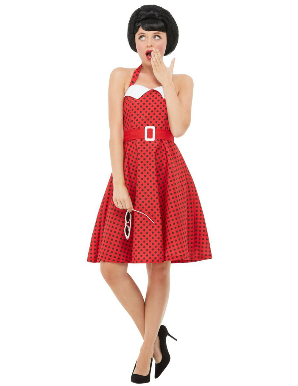 Vue de face du déguisement rockabilly 50's