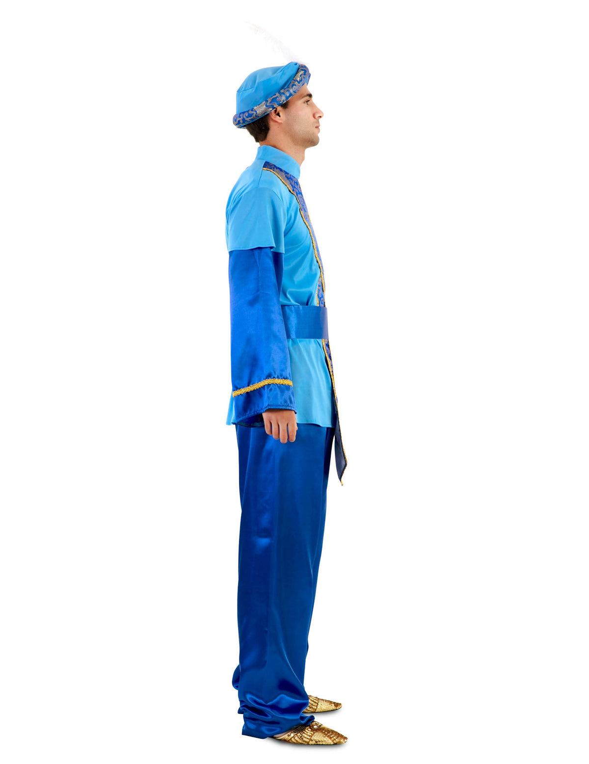 Vue de profil du déguisement Roi Mage sultan