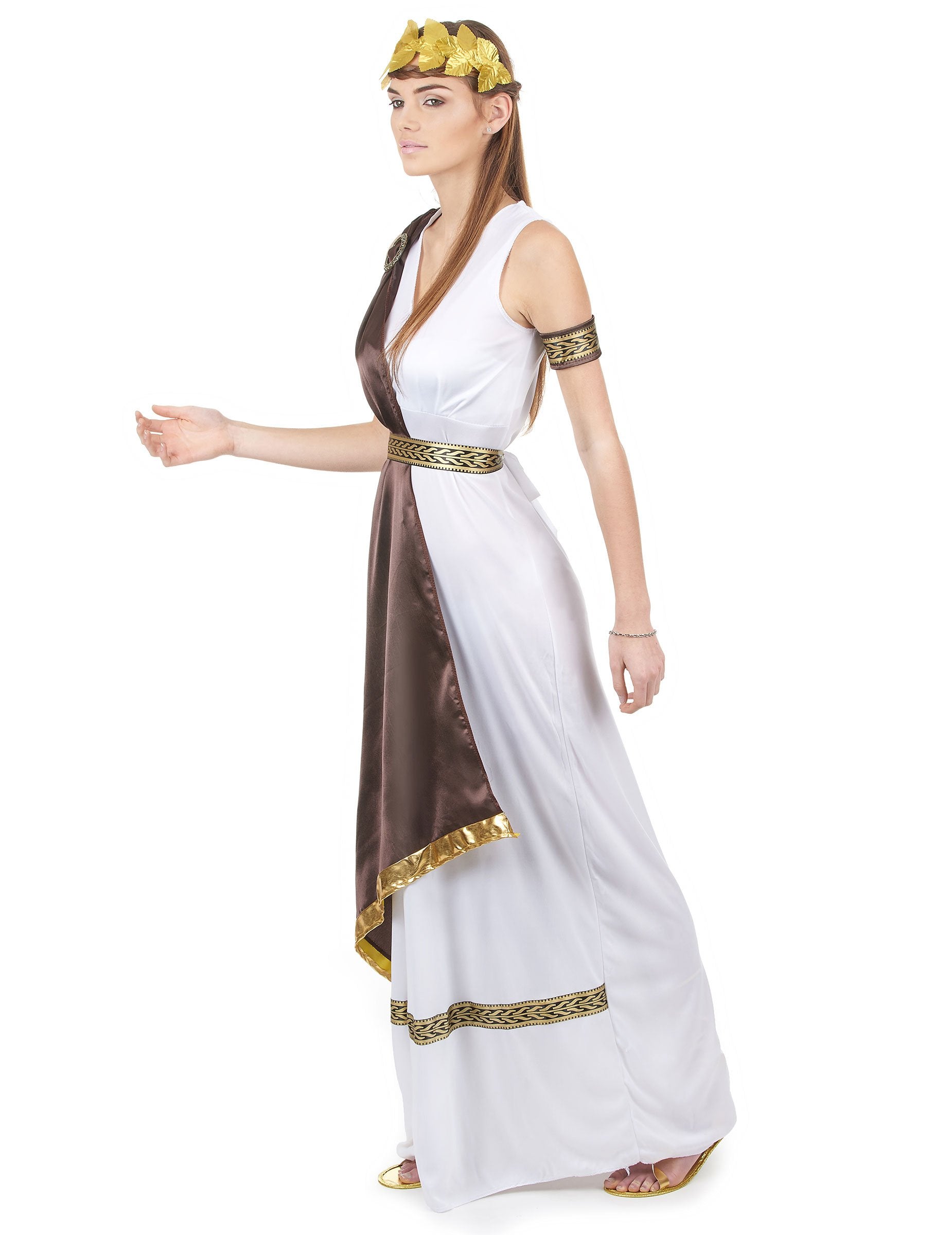 Profilový pohľad na dámsky rímsky kostým