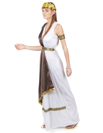 Profilový pohľad na dámsky rímsky kostým