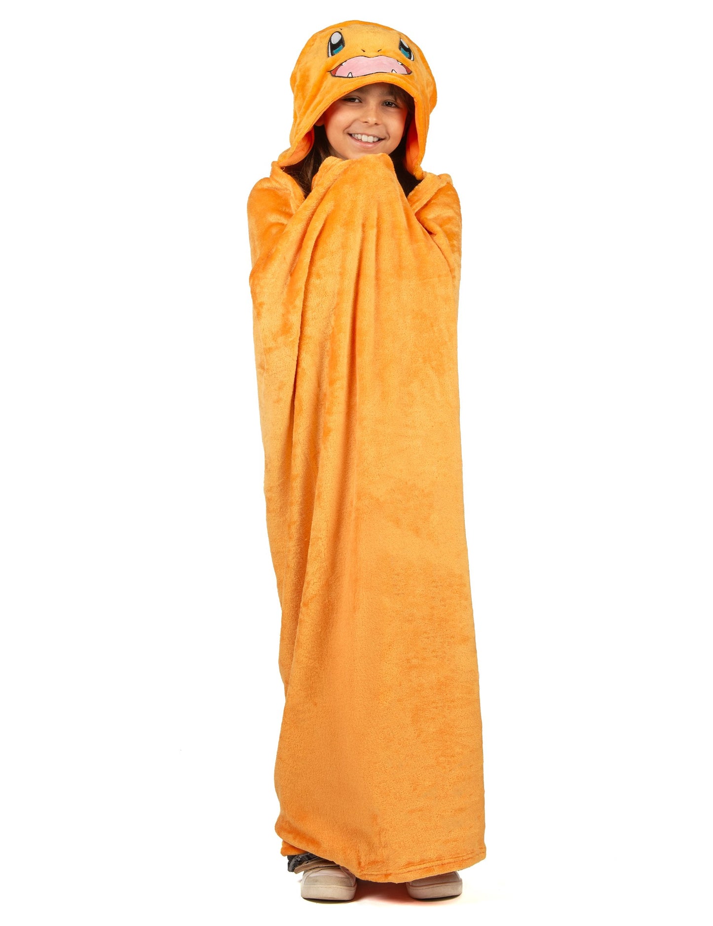 Kostým Salamèche detský polarový pléd s kapucňou Pokémon™ 