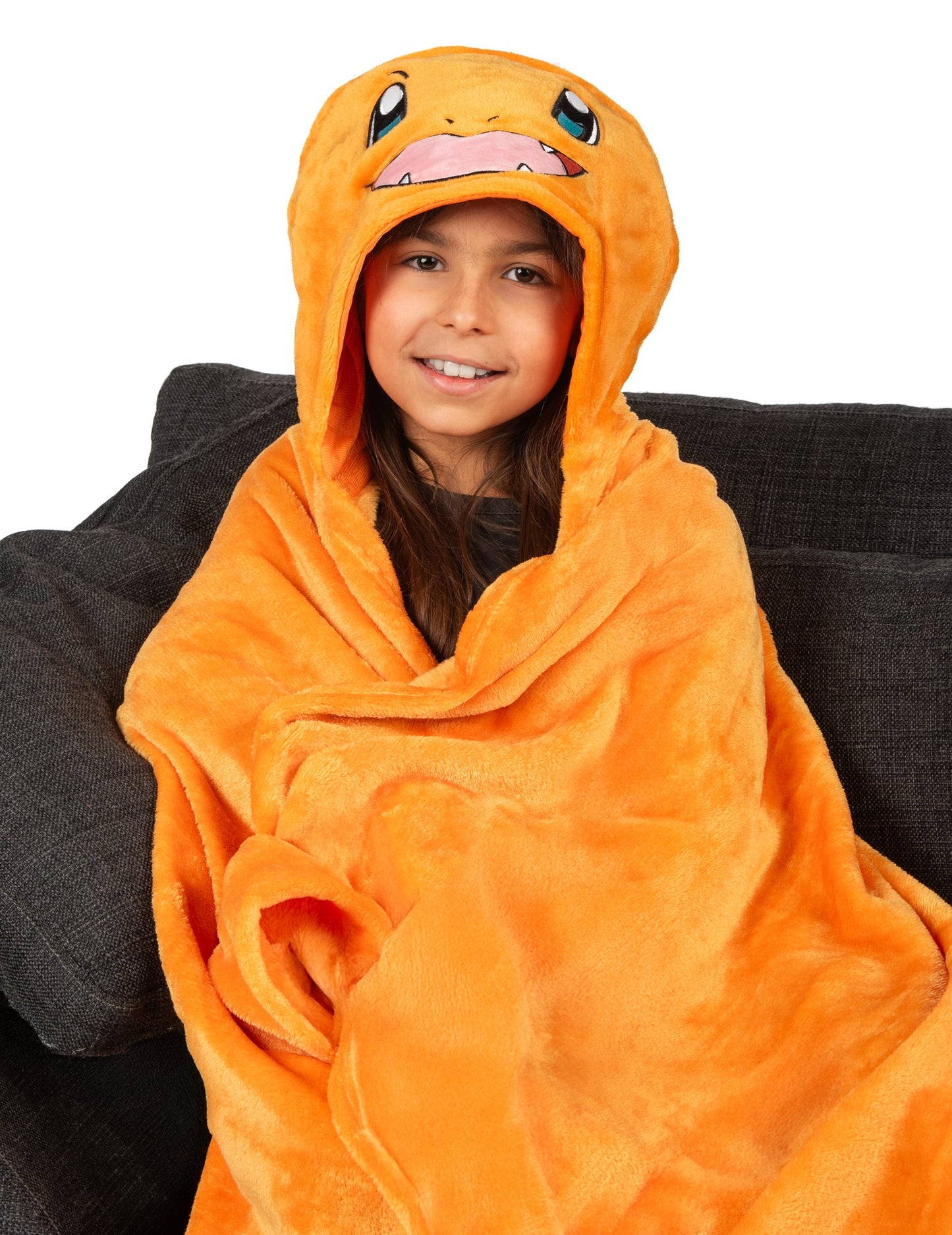 Kostým Salamèche detský polarový pléd s kapucňou Pokémon™ 