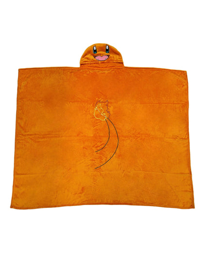 Kostým Salamèche detský polarový pléd s kapucňou Pokémon™ 