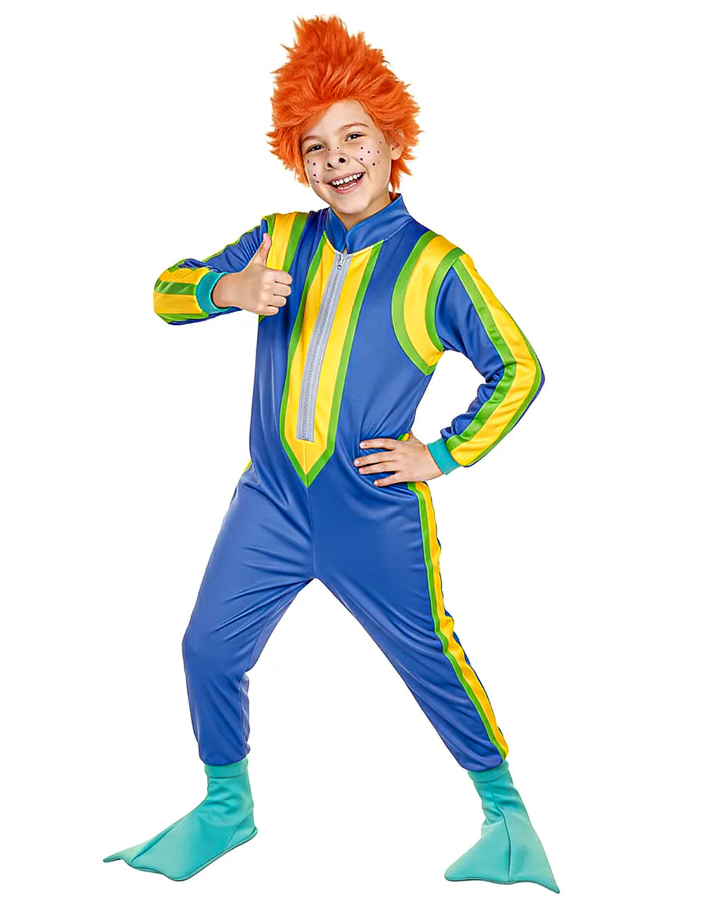 Vue de face du déguisement Sams™ pour enfant