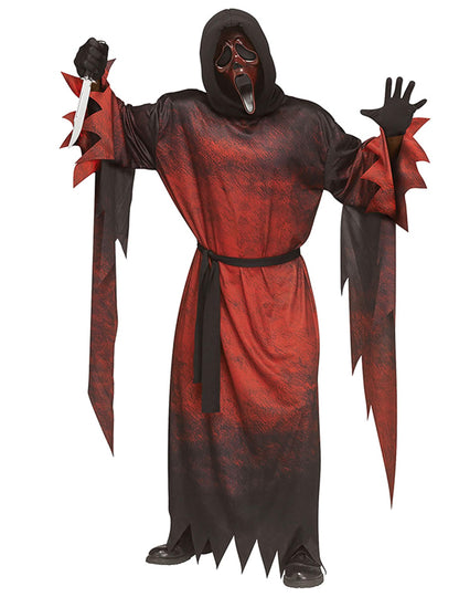 Červený kostým Scream s maskou