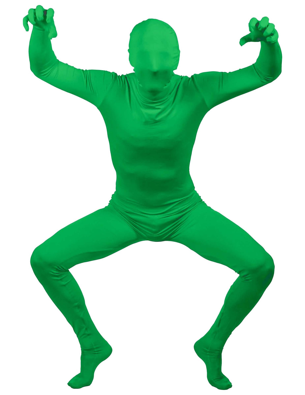 Kostým druhej kože pre dospelý zelený