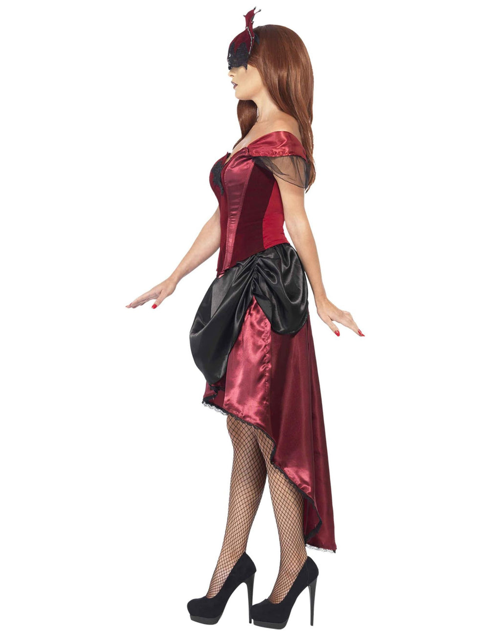 Vue de profil du déguisement séductrice vénitienne