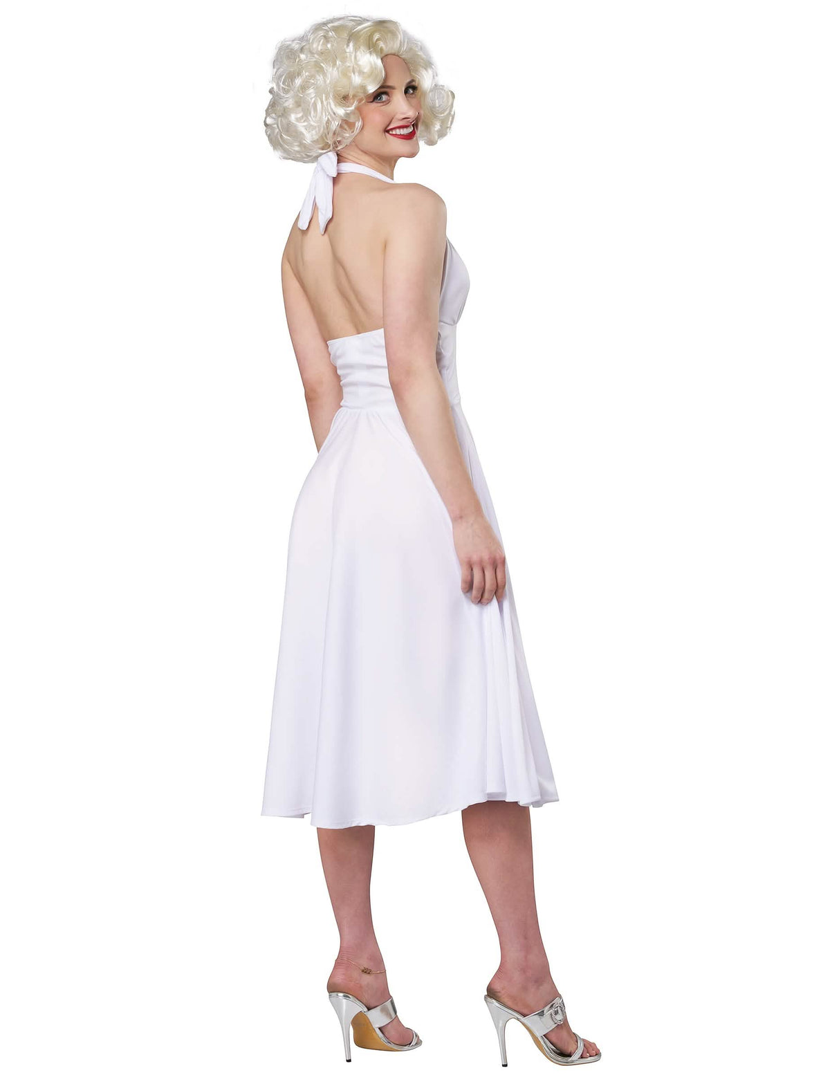 Pohľad zozadu na kostým sexi Marilyn