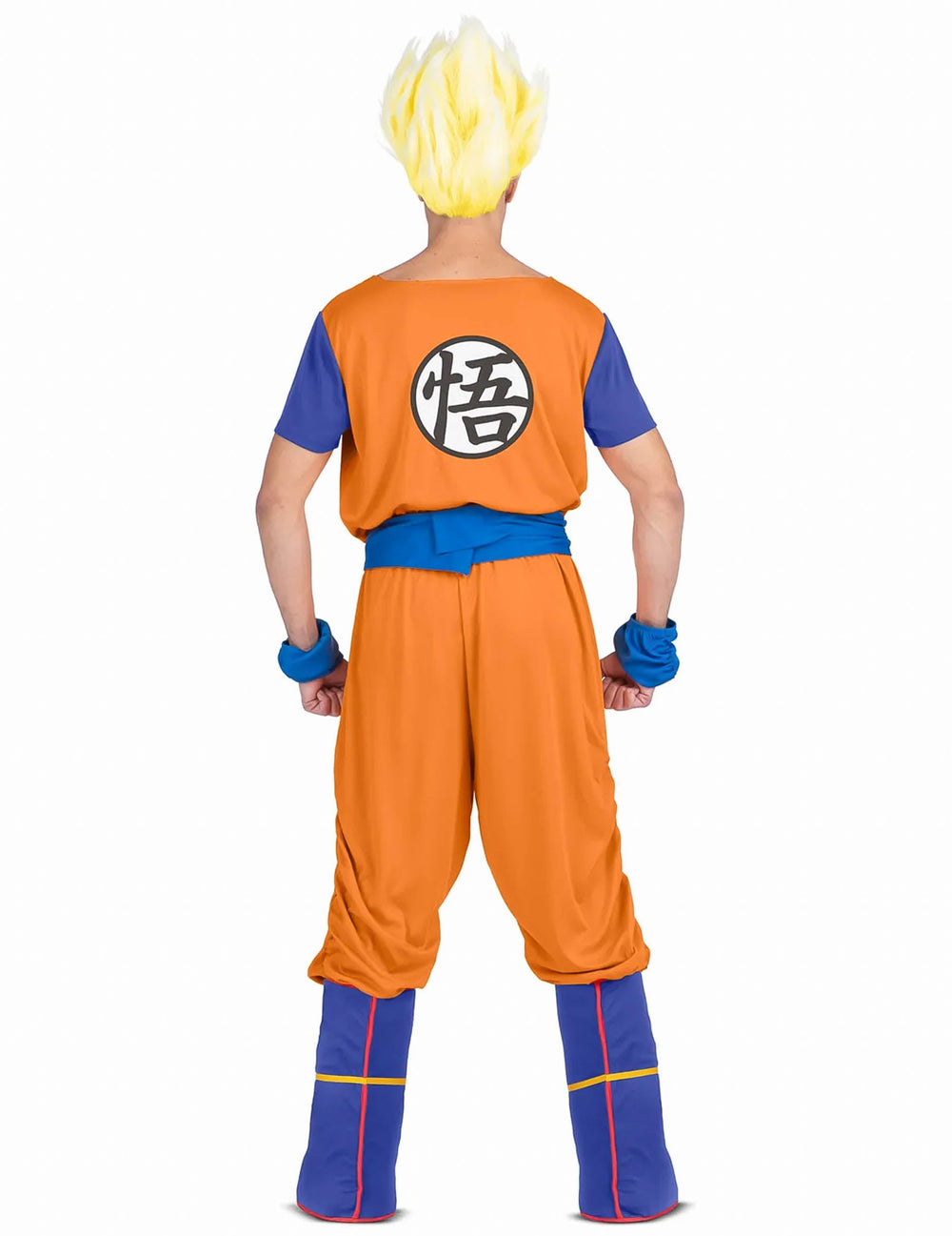 Vue de dos du déguisement Son Goku Dragon Ball Z pour adulte