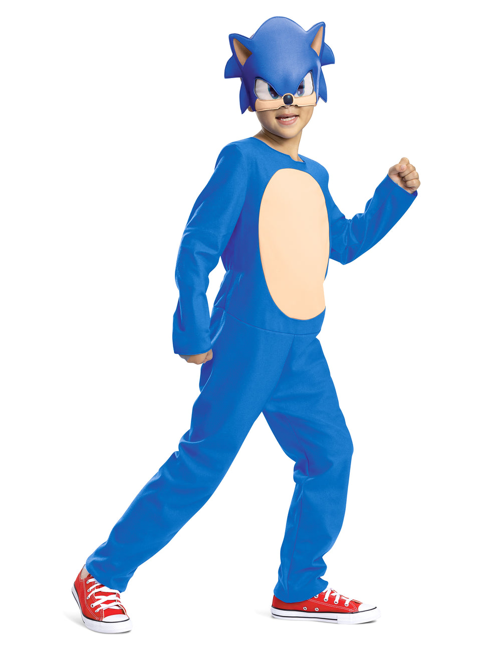 Déguisement Sonic basique pour enfant bleu avec masque