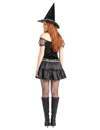 Sexy čarodejnica maskovanie s Halloweenským ženským živôtikom