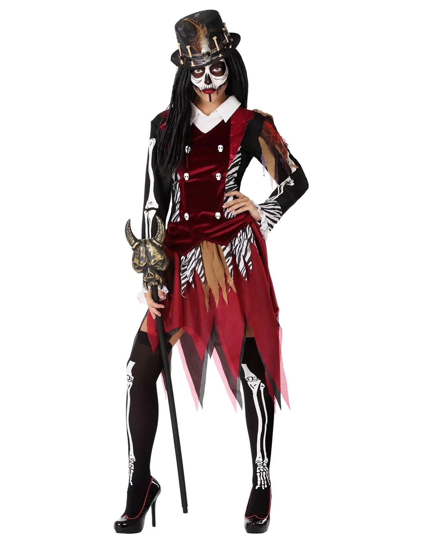 Vaudou žena maskovanie čarodejnice