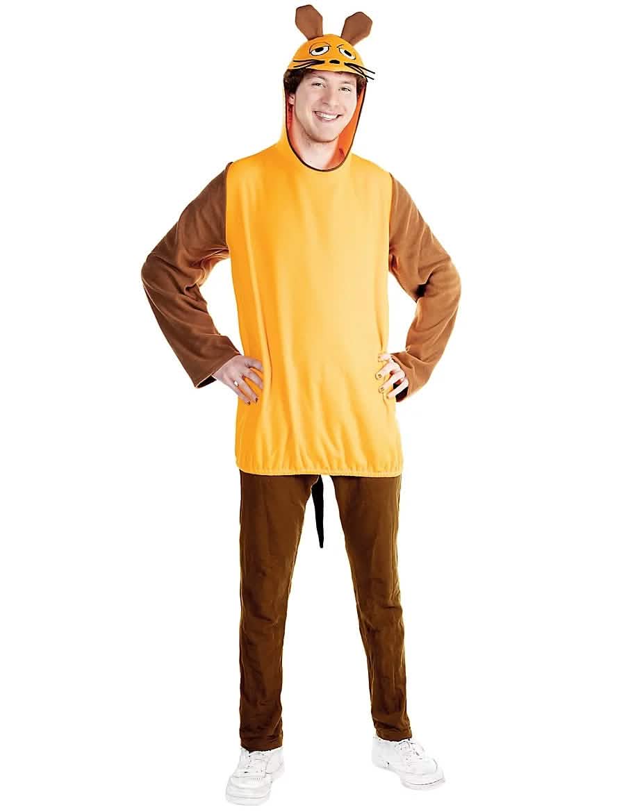 Kostým myši Die Maus pre dospelého žltá a hnedá