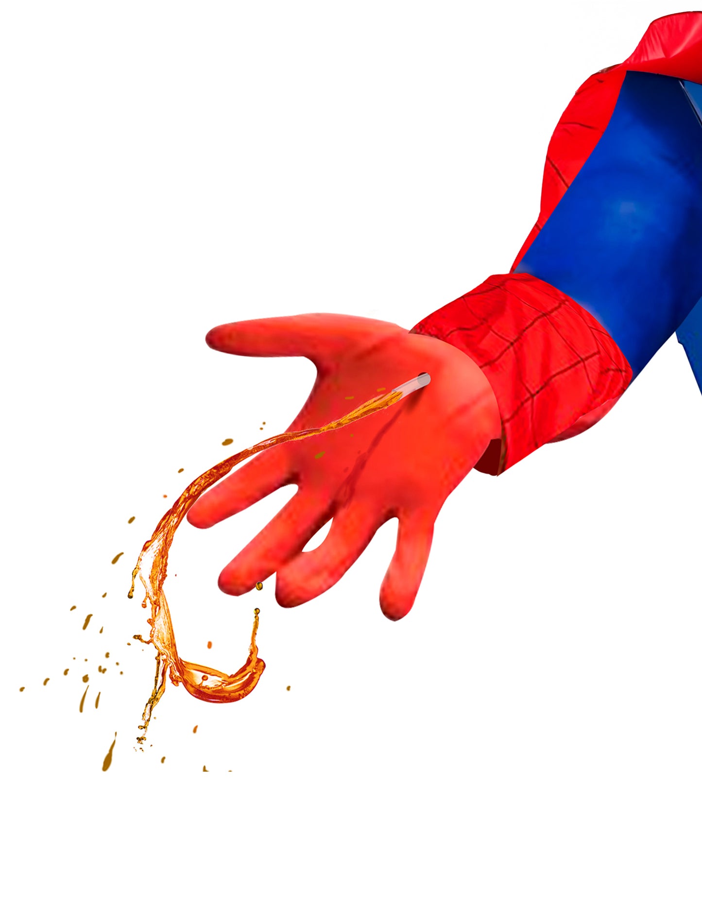 Kostým Spiderbara pre dospelých s odpaľovačom tekutín