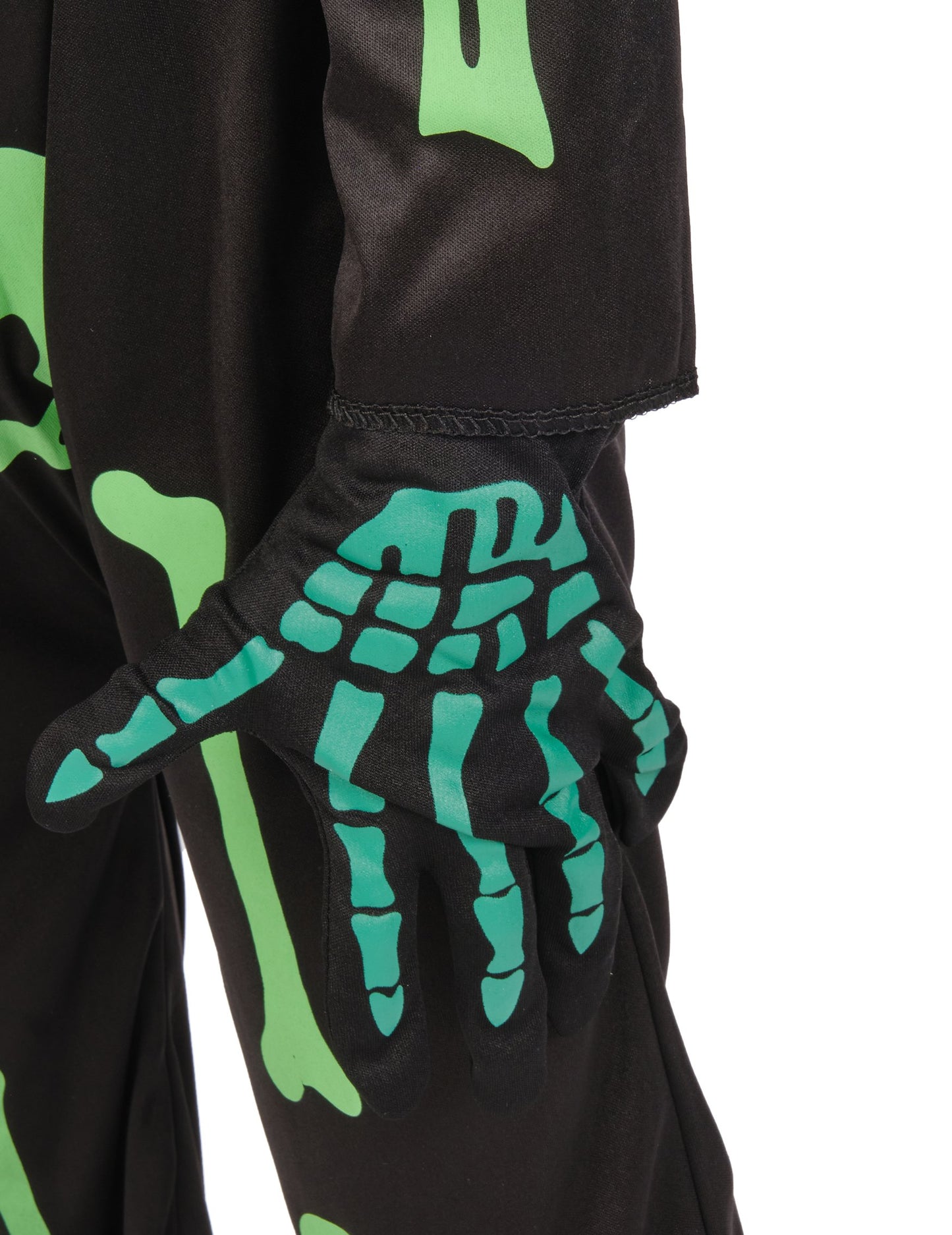 Detailný záber na zelené rukavice kostryce