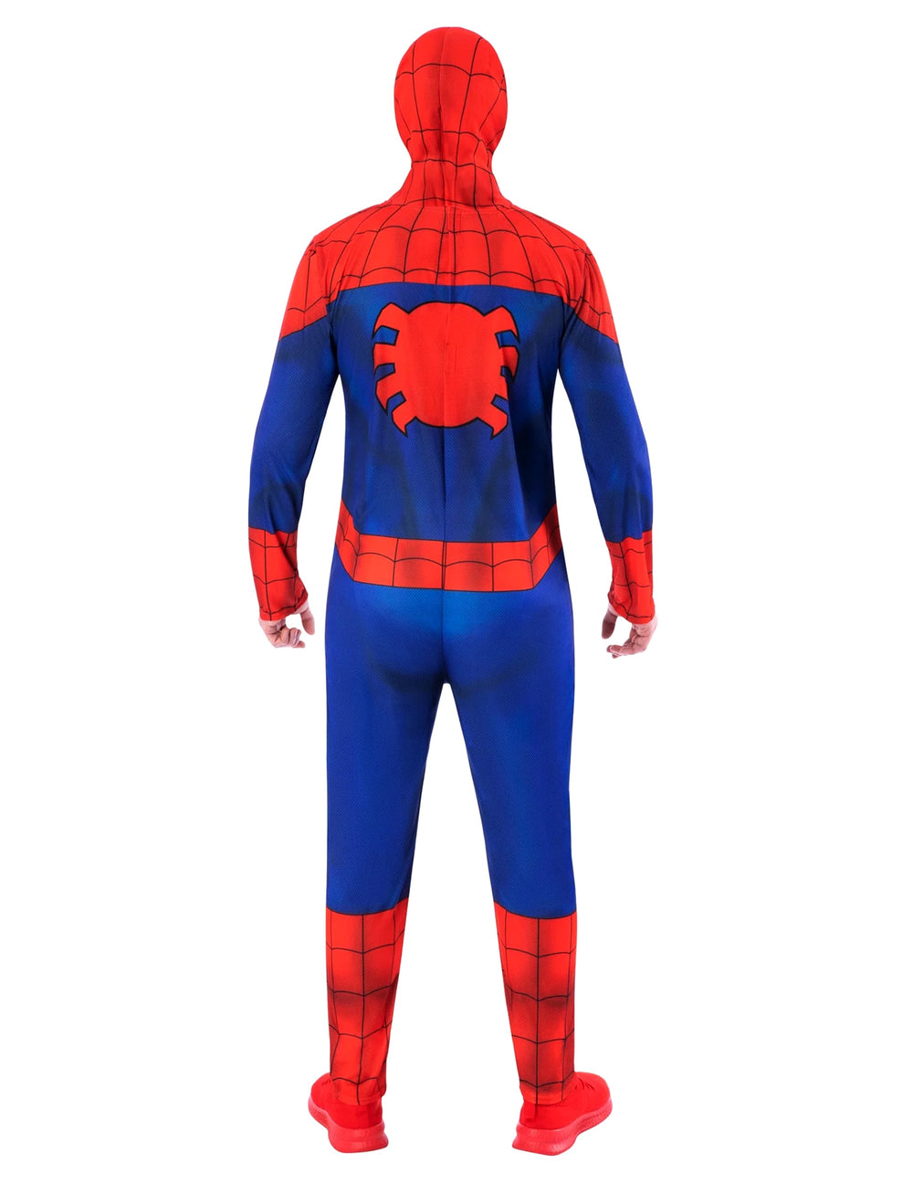 Vue de dos du déguisement standard Spiderman pour adulte