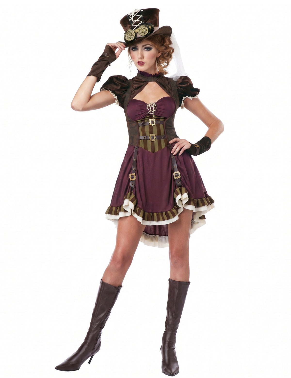 Bordeaux Woman Steampunk kostým