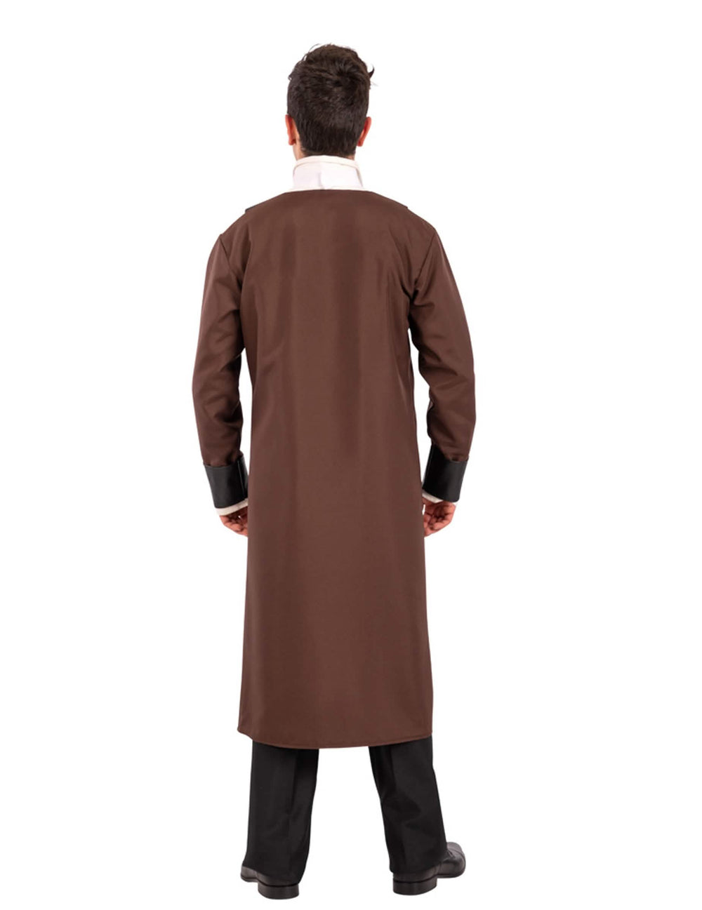 Pohľad zozadu na steampunk kostým pre muža