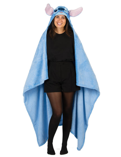 Detská flísová deka s kapucňou pre kostým Stitcha Lilo & Stitch™