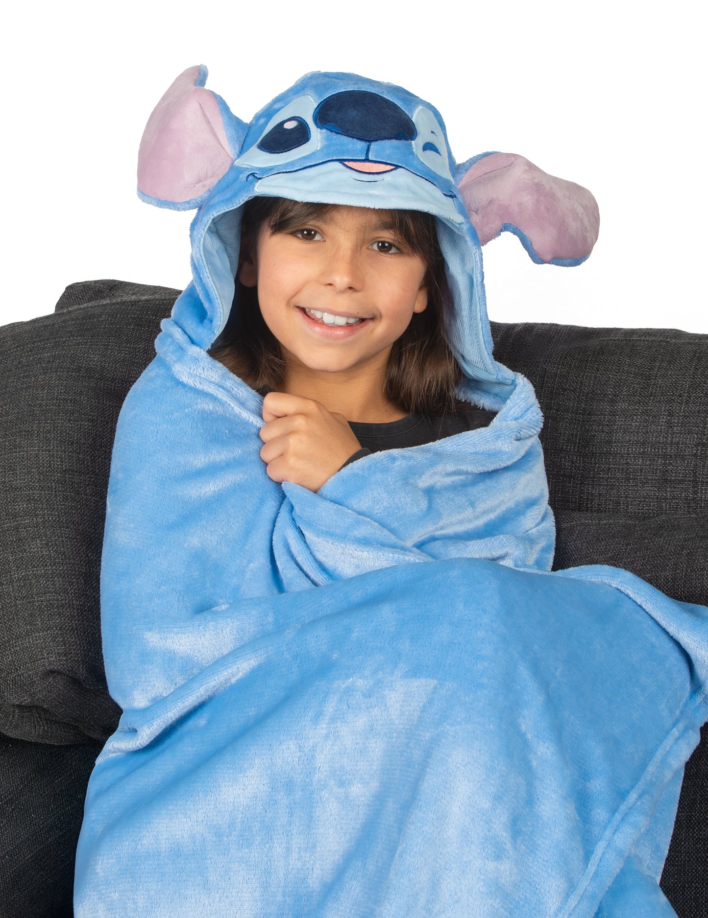 Detská flísová deka s kapucňou pre kostým Stitcha Lilo & Stitch™