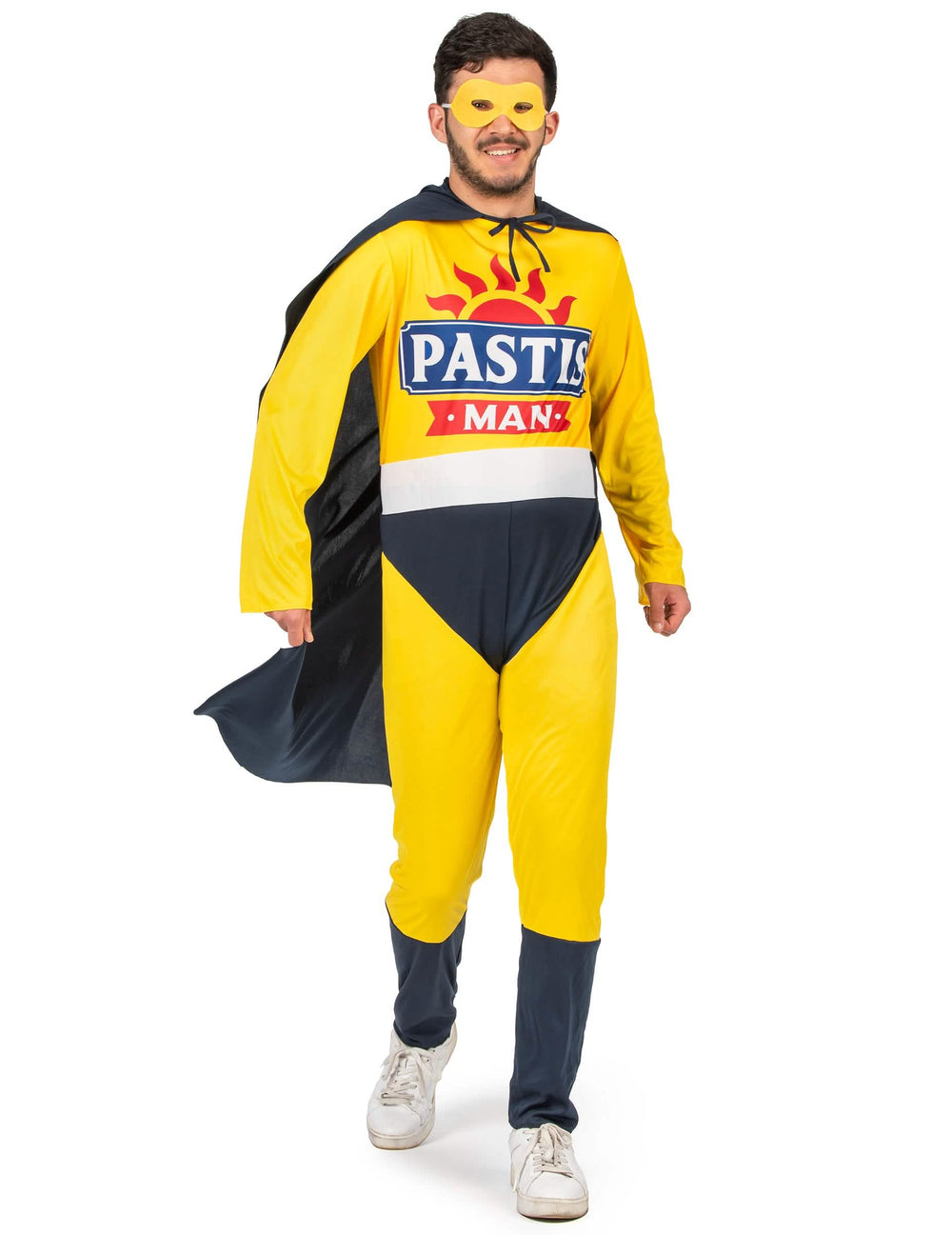 Pohľad spredu na kostým Super Pastis Man