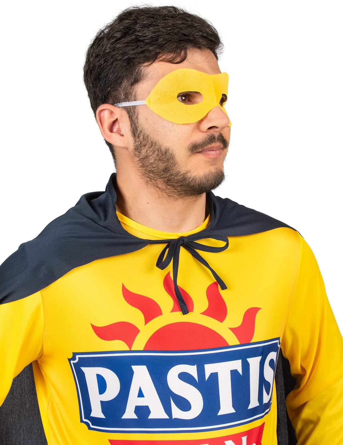 Bočný pohľad na kostým Super Pastis Man