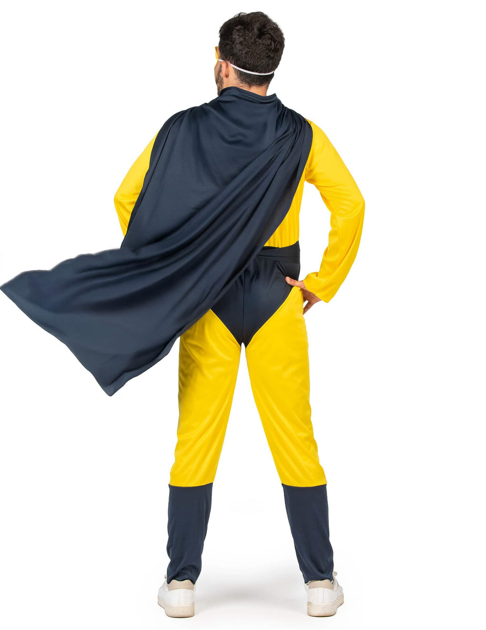 Pohľad zozadu na kostým Super Pastis Man