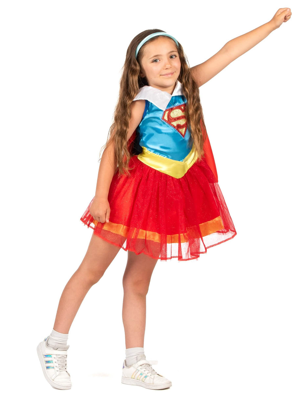 Predný pohľad na kostým Supergirl DC Super Hero Girls