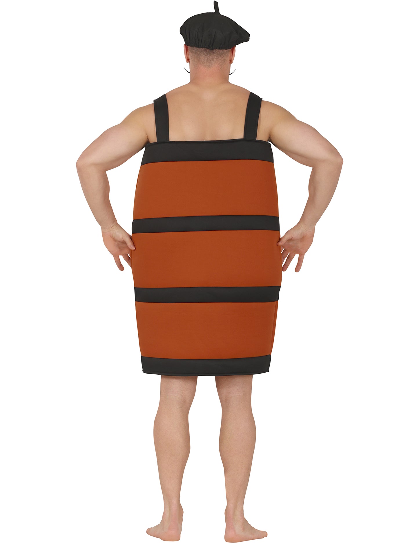 Humorný kostým vínového sudu pre dospelých 