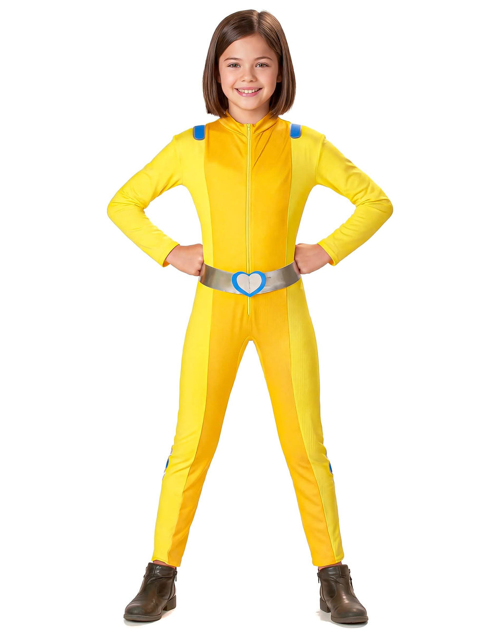 Kostým Totally Spies™ Alex pre dievča žltá so strieborným opasok