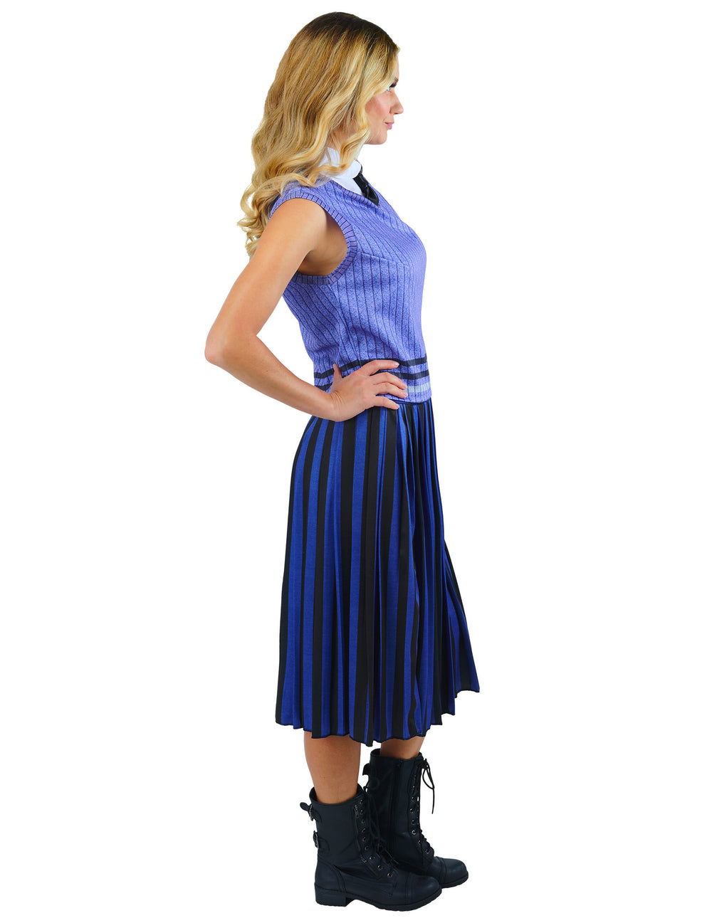 Vue de profil du déguisement uniforme scolaire Enid - Wednesday™
