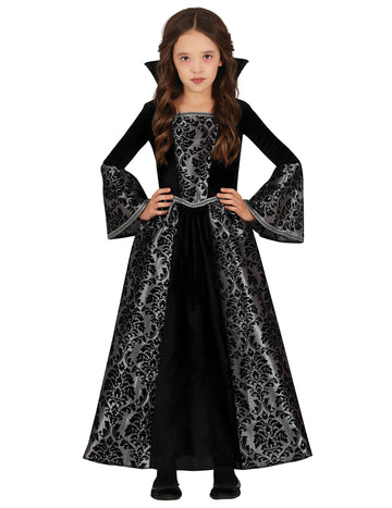 Dievčenské strieborné upírske kostýmy