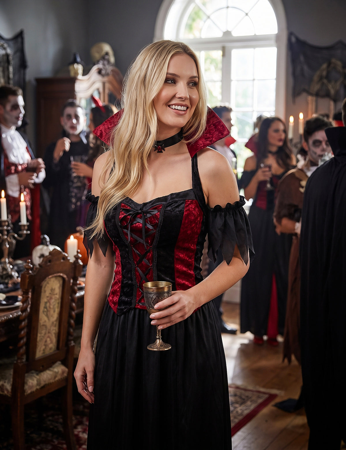 Halloween upír zamaskovanie