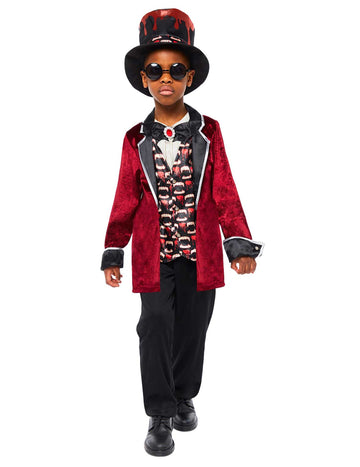 Detský saténový upír kostým