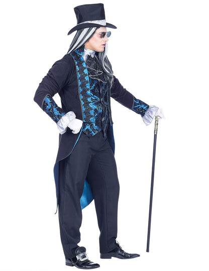 Kostým viktoriánsky viktoriánsky modrý muž