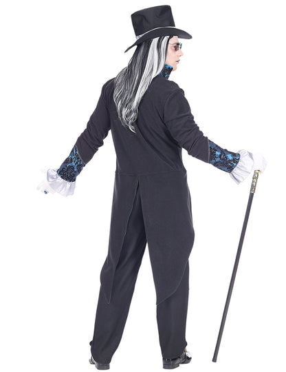 Kostým viktoriánsky viktoriánsky modrý muž