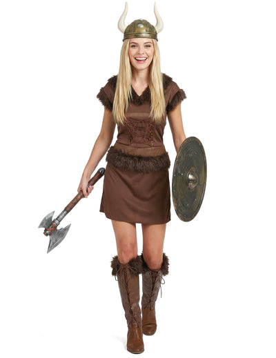Viking kostým sexy hnedá žena