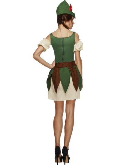 Vue de dos du déguisement voleuse des bois sexy