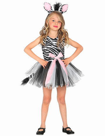 Tutu dievča Zebra kostým