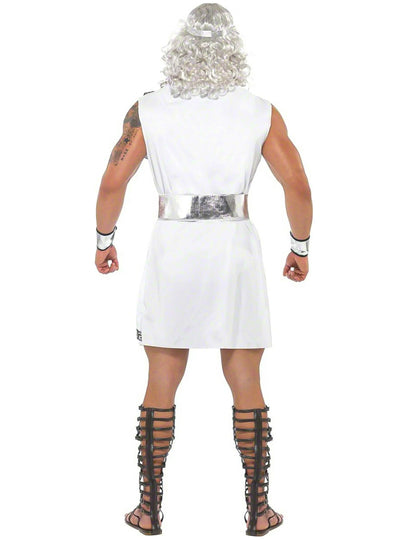 Vue de dos du déguisement de Zeus pour homme
