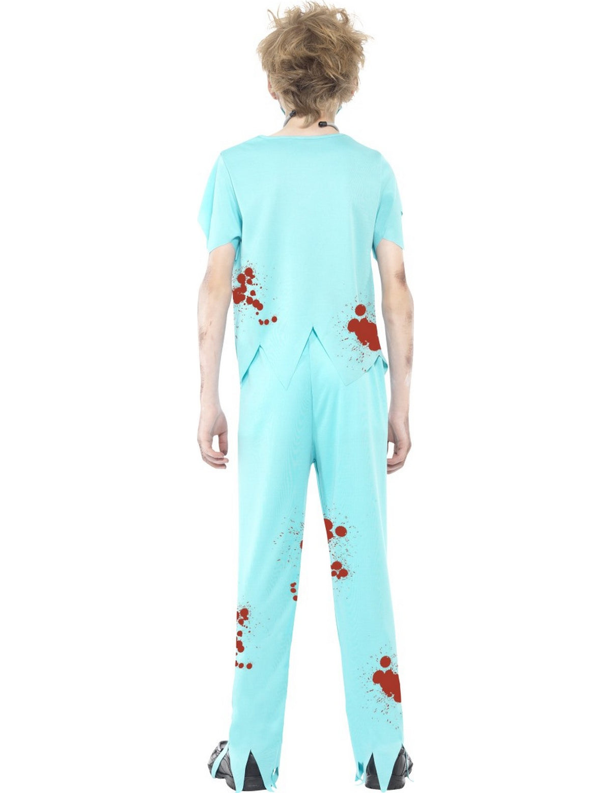 Vue de dos du déguisement docteur zombie pour enfant