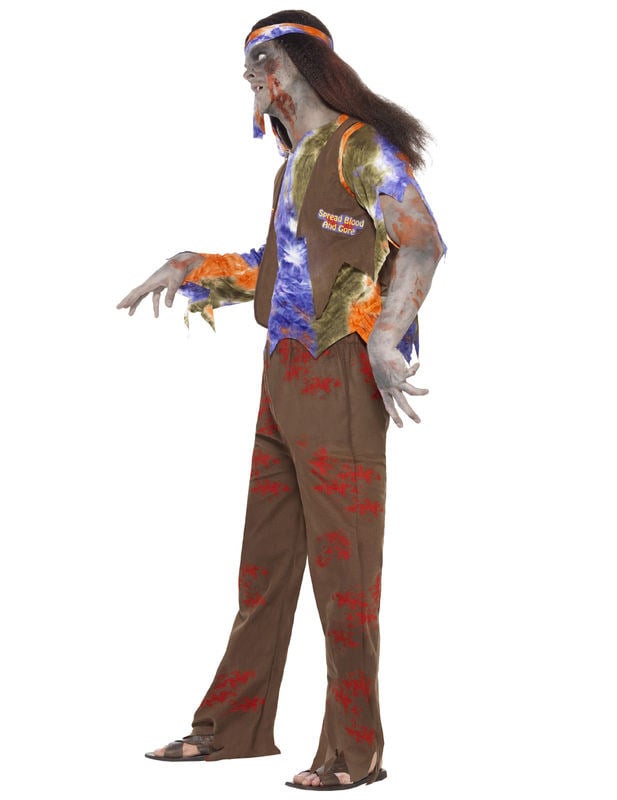 Hippie Halloween Hippie Zombie kostým