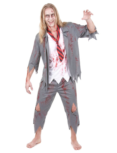 Zombie mužský študent kostým
