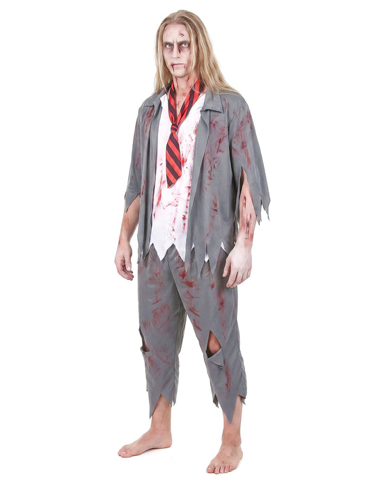 Zombie mužský študent kostým