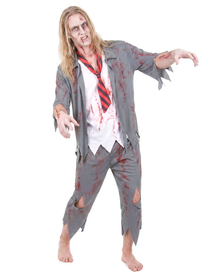 Zombie mužský študent kostým