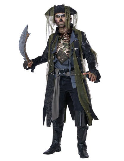 Kostým z luxusného pirátu pre dospelých