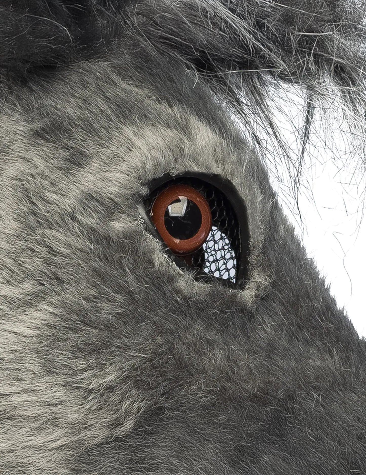 Polovičná plyšová maska osla pre dospelých 