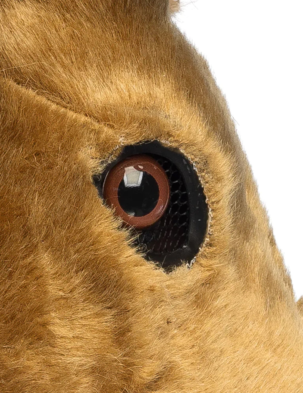 Demi-masque peluche cerf pour adulte marron