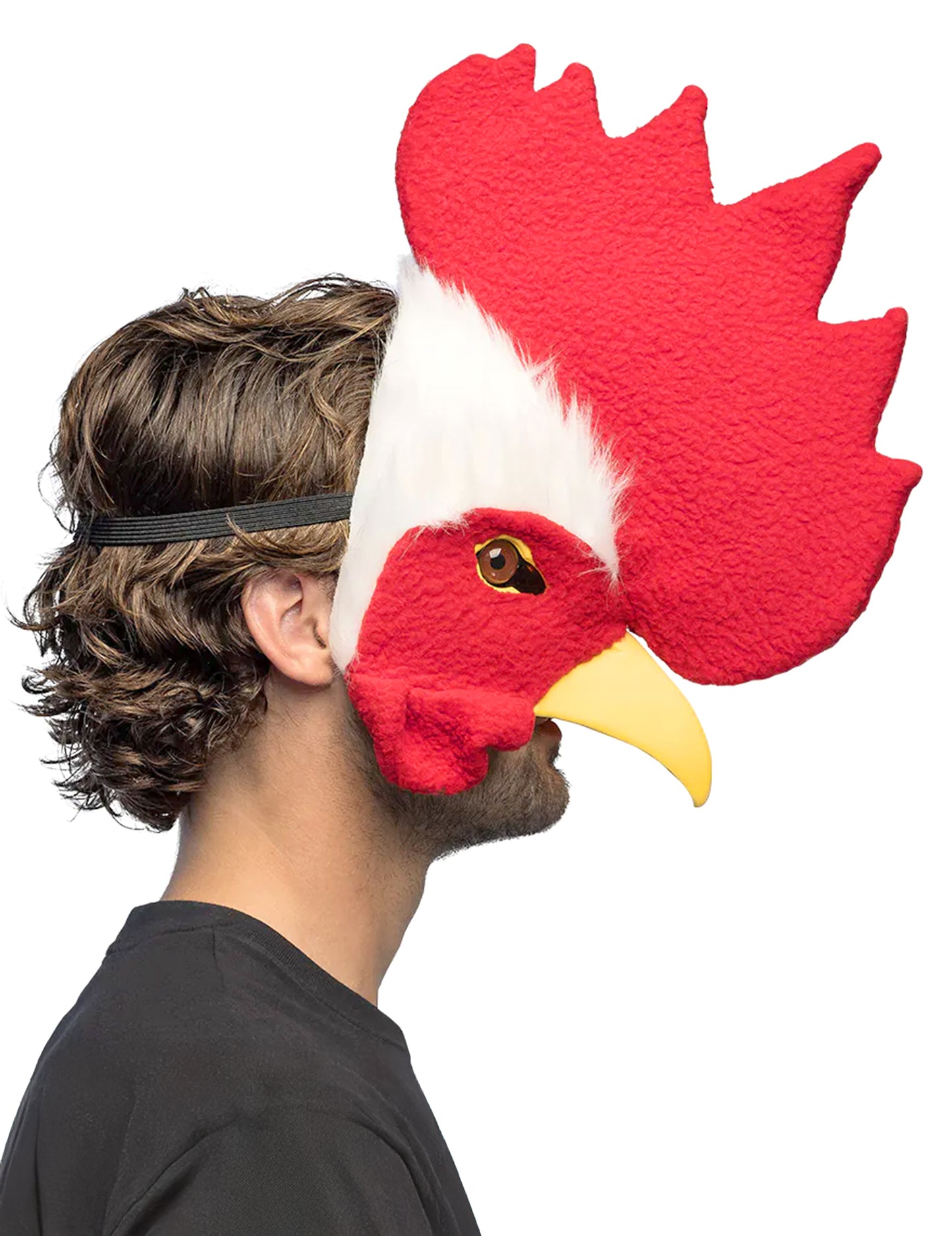 Polovičná plyšová maska kohúta pre dospelých 