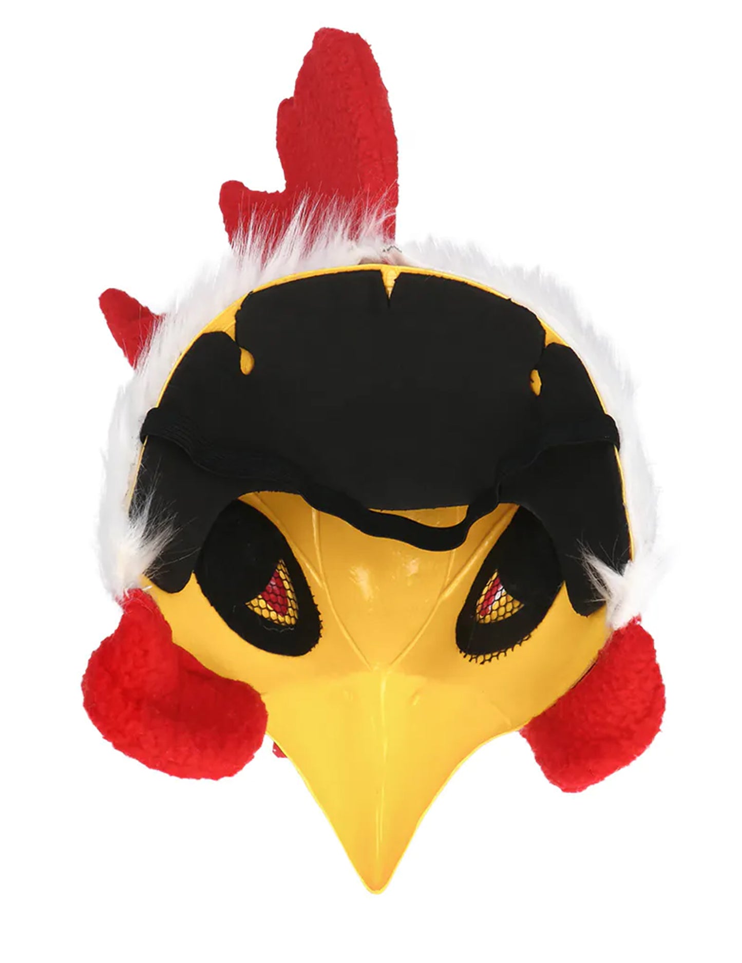 Polovičná plyšová maska kohúta pre dospelých 